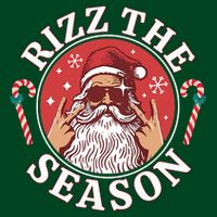 Punk Rock Rizz The Season Funny Santa Clause T-Shirt