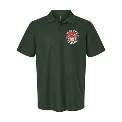 Punk Rock Rizz The Season Funny Santa Clause Polo