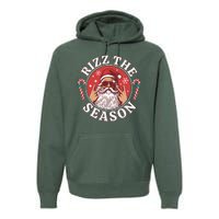 Punk Rock Rizz The Season Funny Santa Clause Premium Hoodie