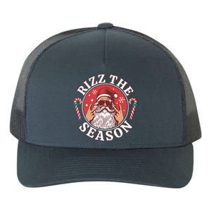 Punk Rock Rizz The Season Funny Santa Clause Yupoong Adult 5-Panel Trucker Hat