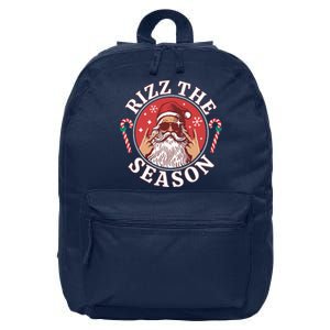 Punk Rock Rizz The Season Funny Santa Clause 16 in Basic Backpack