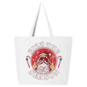 Punk Rock Rizz The Season Funny Santa Clause 25L Jumbo Tote