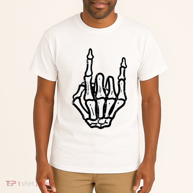Punk Rock Skeleton Cool Rocker Halloween Tall T-Shirt