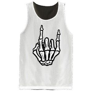 Punk Rock Skeleton Cool Rocker Halloween Mesh Reversible Basketball Jersey Tank