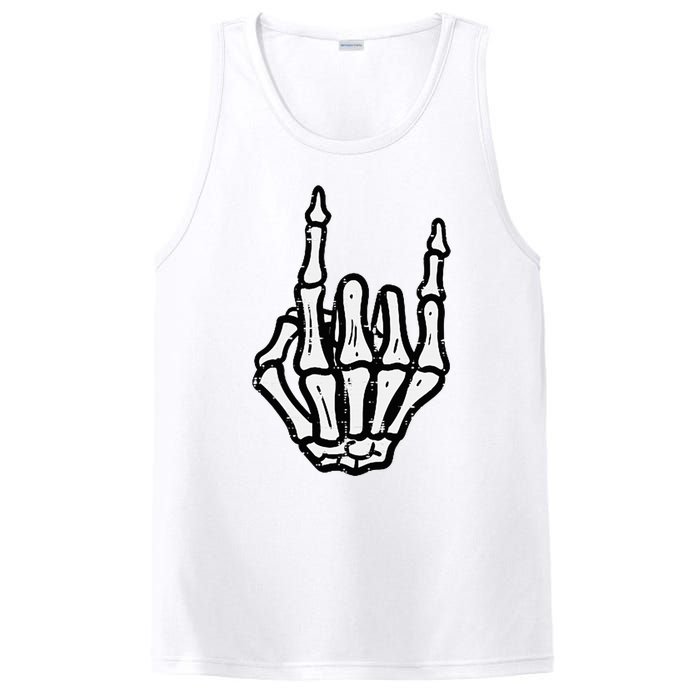 Punk Rock Skeleton Cool Rocker Halloween PosiCharge Competitor Tank