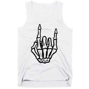 Punk Rock Skeleton Cool Rocker Halloween Tank Top