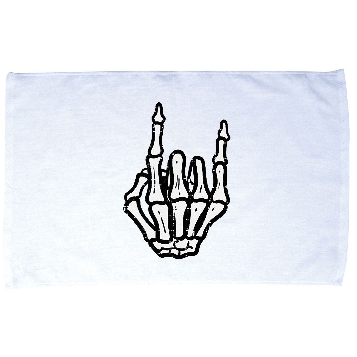 Punk Rock Skeleton Cool Rocker Halloween Microfiber Hand Towel