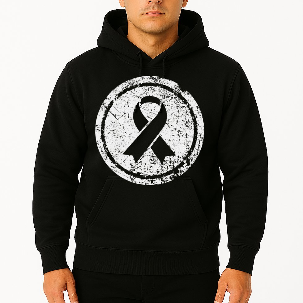 Purple Ribbon Support Survivors Domestic Violence Awareness Hoodie