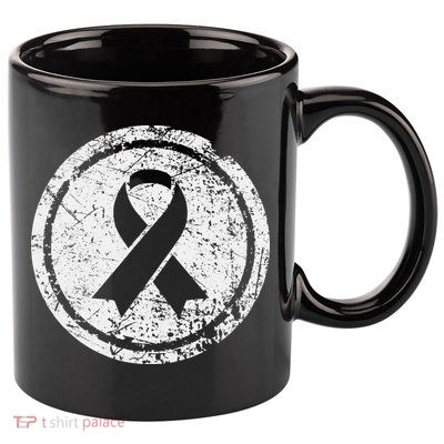 Purple Ribbon Support Survivors Domestic Violence Awareness 11oz C Handle Ceramic Mug