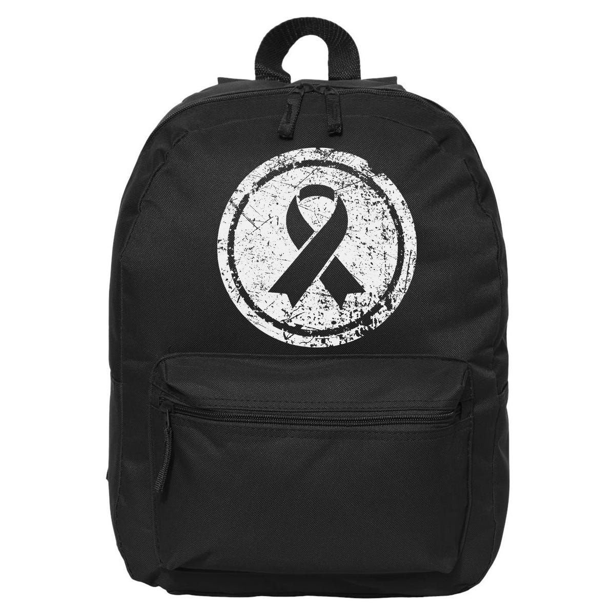 Purple Ribbon Support Survivors Domestic Violence Awareness 16 in Basic Backpack