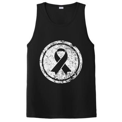 Purple Ribbon Support Survivors Domestic Violence Awareness PosiCharge Competitor Tank