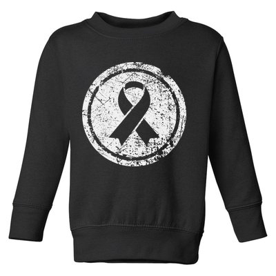 Purple Ribbon Support Survivors Domestic Violence Awareness Toddler Sweatshirt