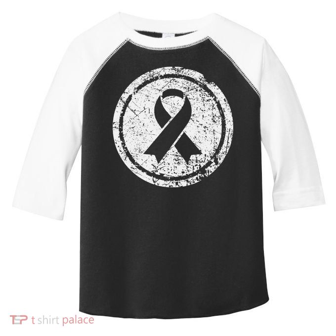Purple Ribbon Support Survivors Domestic Violence Awareness Toddler Fine Jersey T-Shirt
