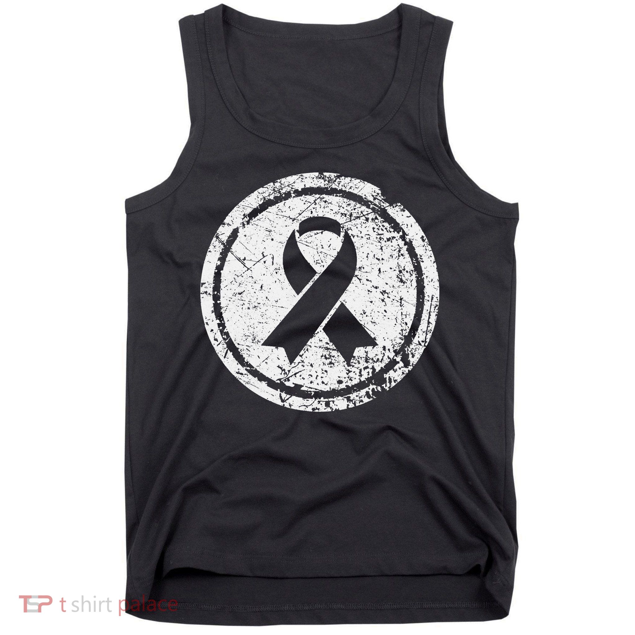 Purple Ribbon Support Survivors Domestic Violence Awareness Tank Top