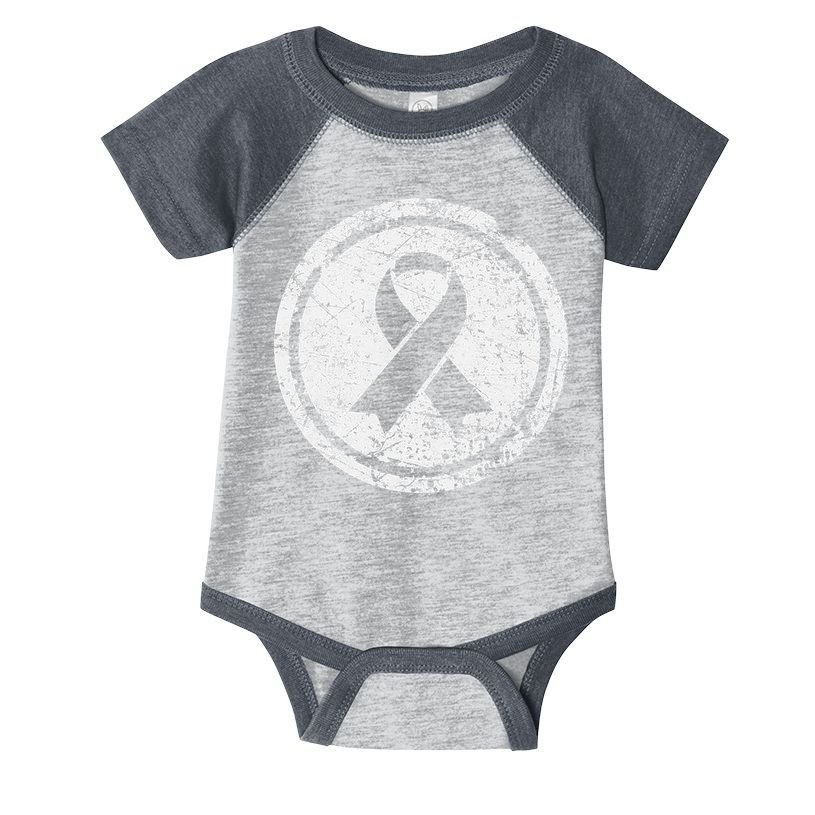 Purple Ribbon Support Survivors Domestic Violence Awareness Infant Baby Jersey Bodysuit