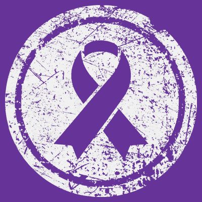 Purple Ribbon Support Survivors Domestic Violence Awareness T-Shirt