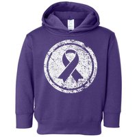 Purple Ribbon Support Survivors Domestic Violence Awareness Toddler Hoodie
