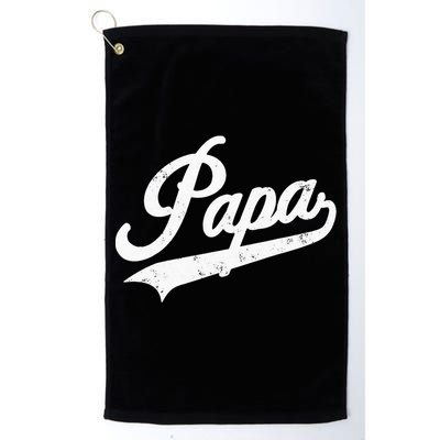 Papa Retro Style Father’s Day Gift For Funny Papa Grandpa Golf Towel