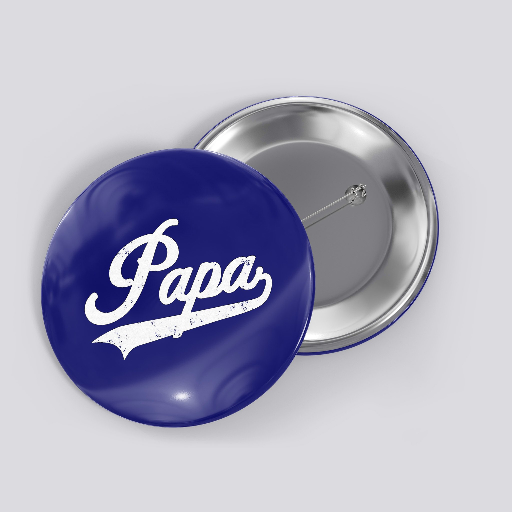 Papa Retro Style Father’s Day Gift For Funny Papa Grandpa Button