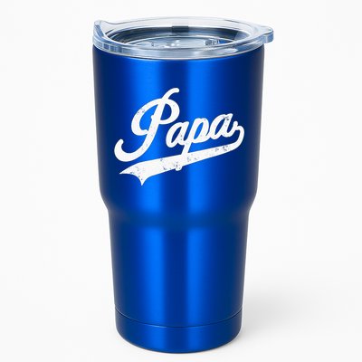 Papa Retro Style Father’s Day Gift For Funny Papa Grandpa Tumbler