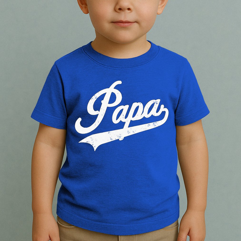 Papa Retro Style Father’s Day Gift For Funny Papa Grandpa Toddler T-Shirt