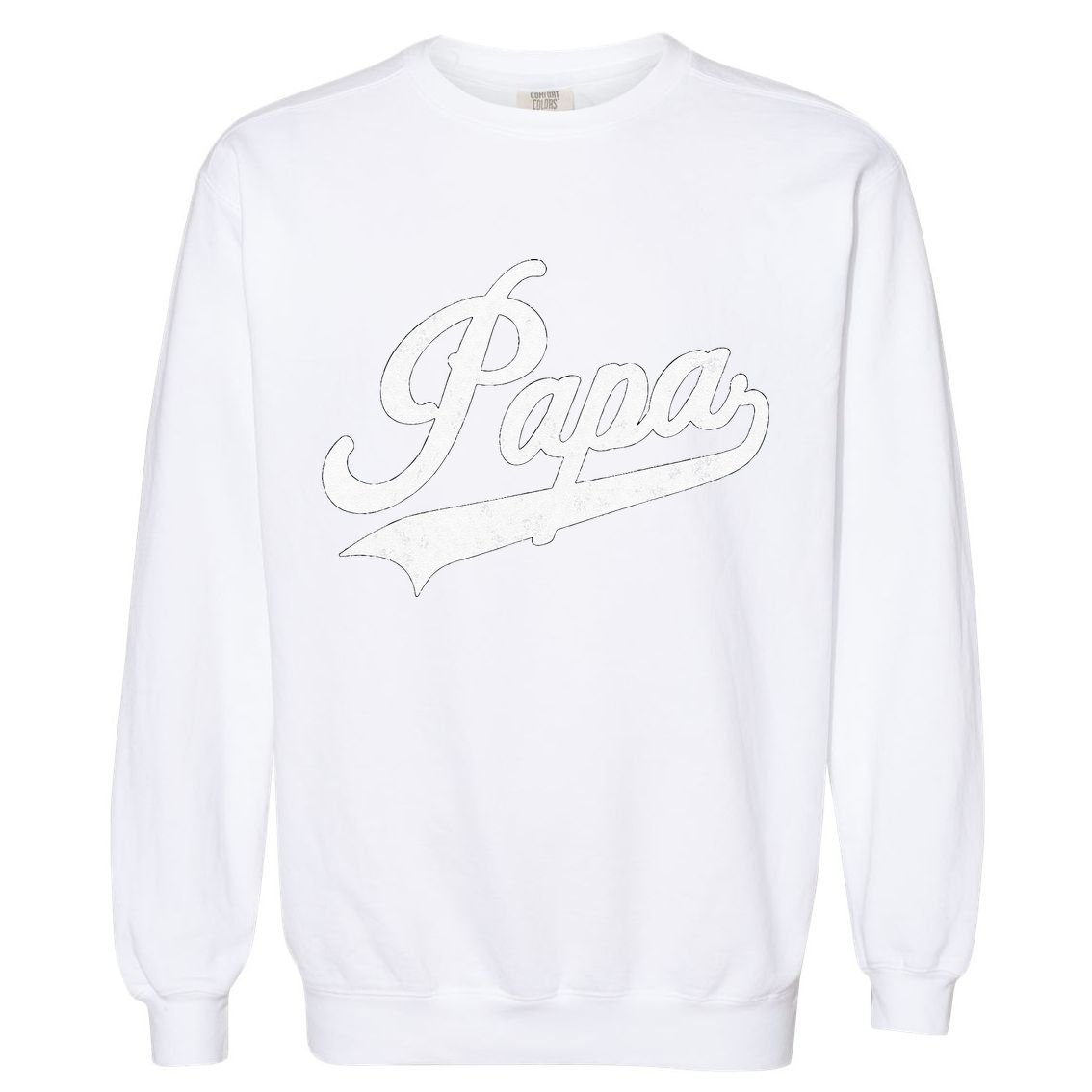 Papa Retro Style Father’s Day Gift For Funny Papa Grandpa Garment-Dyed Sweatshirt