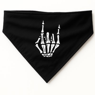 Punk Rock Skeleton Cool Rocker Halloween USA-Made Doggie Bandana