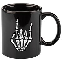 Punk Rock Skeleton Cool Rocker Halloween 11oz C Handle Ceramic Mug