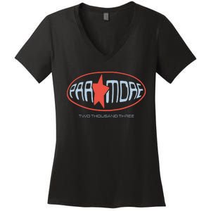 P.A.R.A.M.O.R.E Red Star Two Thousand Three Women's V-Neck T-Shirt