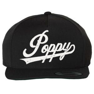 Poppy Retro Style Father’s day gift for Papa Grandpa Wool Snapback Cap