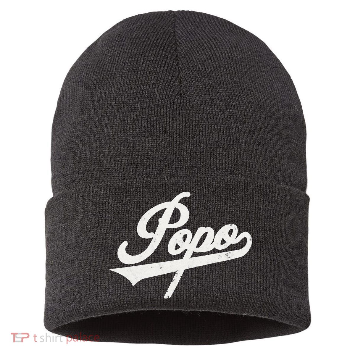 Popo Retro Style Father’s day gift for Papa Grandpa Sustainable Knit Beanie