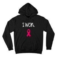 Pink Ribbon Survivor Breast Cancer Awareness Gift Hoodie