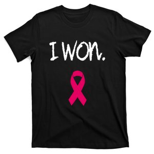 Pink Ribbon Survivor Breast Cancer Awareness Gift T-Shirt