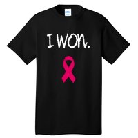 Pink Ribbon Survivor Breast Cancer Awareness Gift Tall T-Shirt