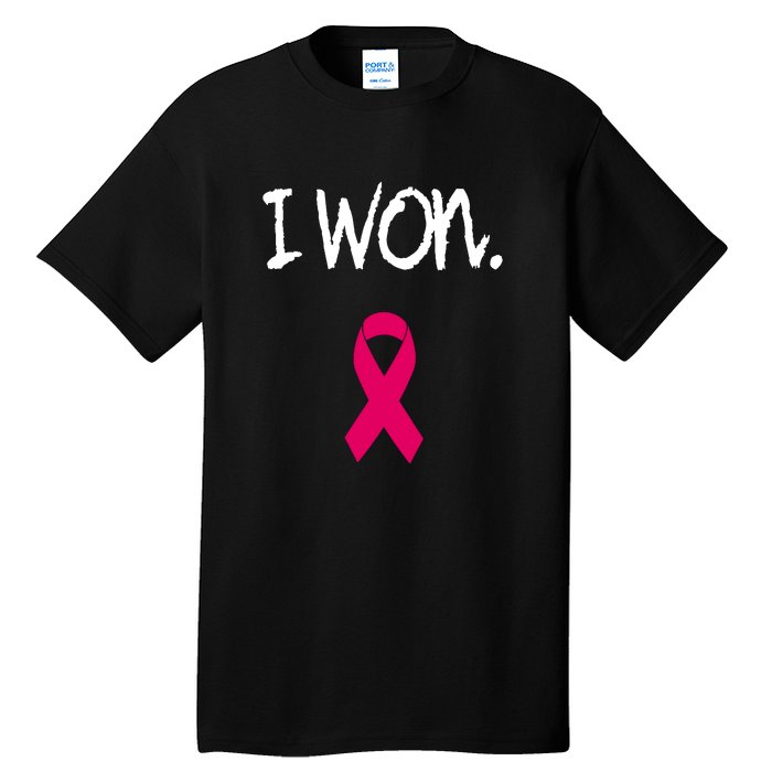 Pink Ribbon Survivor Breast Cancer Awareness Gift Tall T-Shirt