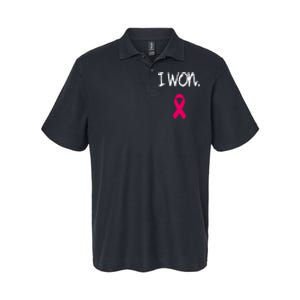 Pink Ribbon Survivor Breast Cancer Awareness Gift Softstyle Adult Sport Polo