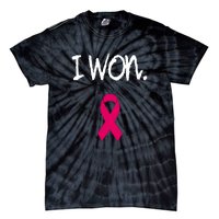 Pink Ribbon Survivor Breast Cancer Awareness Gift Tie-Dye T-Shirt