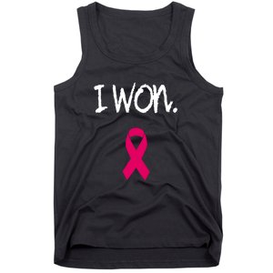 Pink Ribbon Survivor Breast Cancer Awareness Gift Tank Top