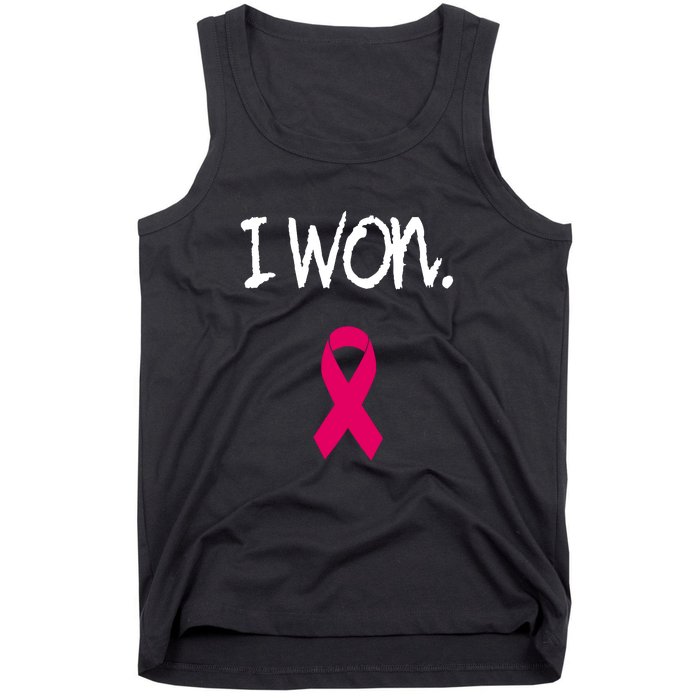 Pink Ribbon Survivor Breast Cancer Awareness Gift Tank Top