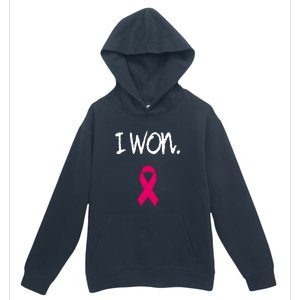 Pink Ribbon Survivor Breast Cancer Awareness Gift Urban Pullover Hoodie