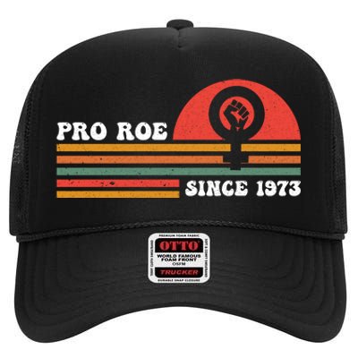 Pro Roe Since 1973 Vintage Retro T High Crown Mesh Back Trucker Hat