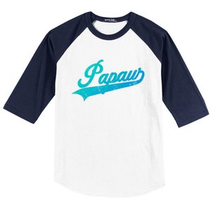 Papaw Retro Style Funny Father’S Day Gift For Dad Grandpa Gift Baseball Sleeve Shirt