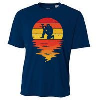 Paintball Retro Sunset 70s Vintage Paintball Cooling Performance Crew T-Shirt