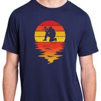 Paintball Retro Sunset 70s Vintage Paintball Adult ChromaSoft Performance T-Shirt