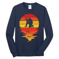 Paintball Retro Sunset 70s Vintage Paintball Tall Long Sleeve T-Shirt