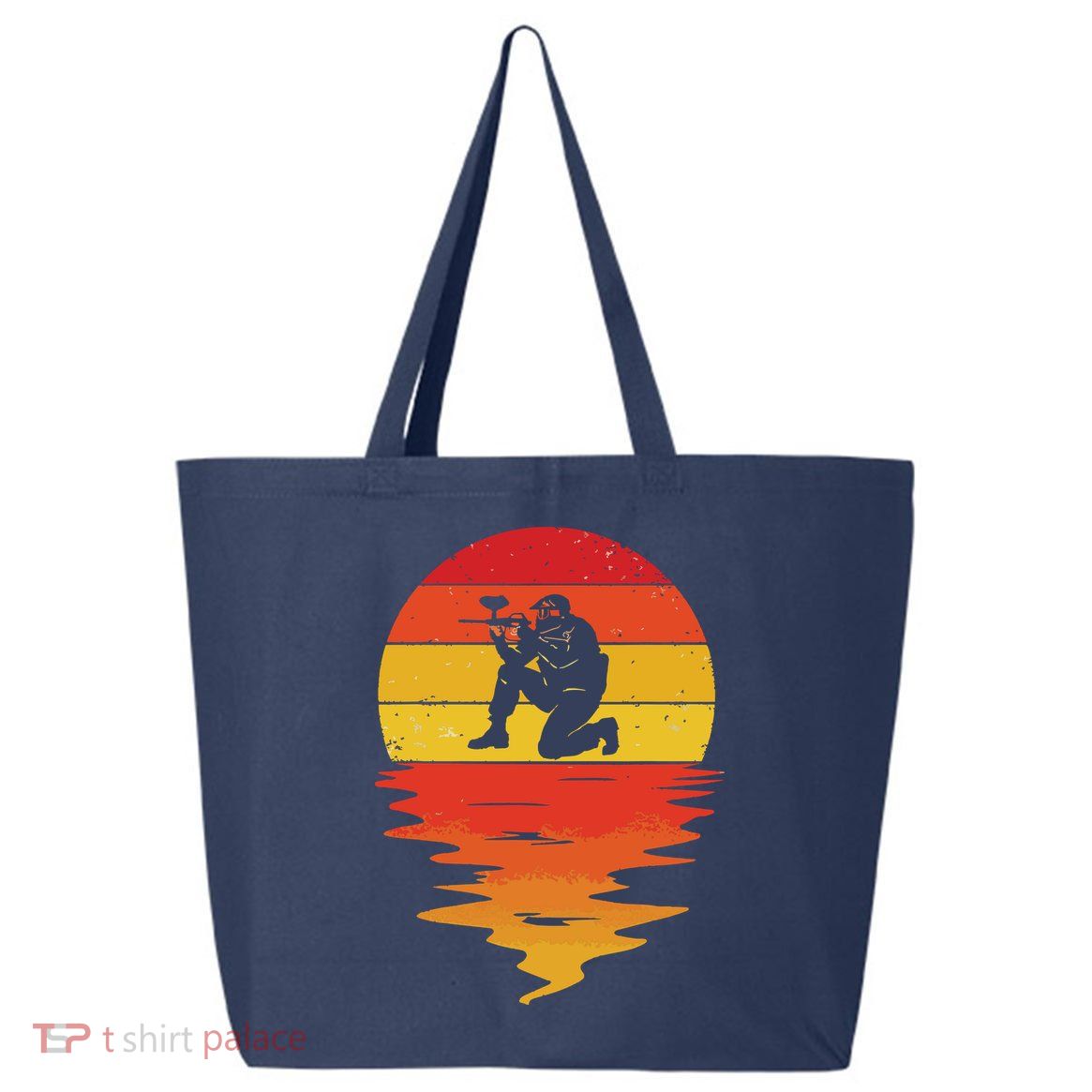 Paintball Retro Sunset 70s Vintage Paintball 25L Jumbo Tote