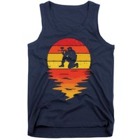 Paintball Retro Sunset 70s Vintage Paintball Tank Top