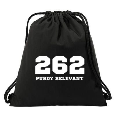 Purdy Relevant San Francisco Football Playoffs Drawstring Bag