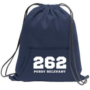 Purdy Relevant San Francisco Football Playoffs Sweatshirt Cinch Pack Bag