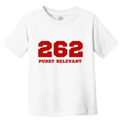Purdy Relevant San Francisco Football Playoffs Toddler T-Shirt